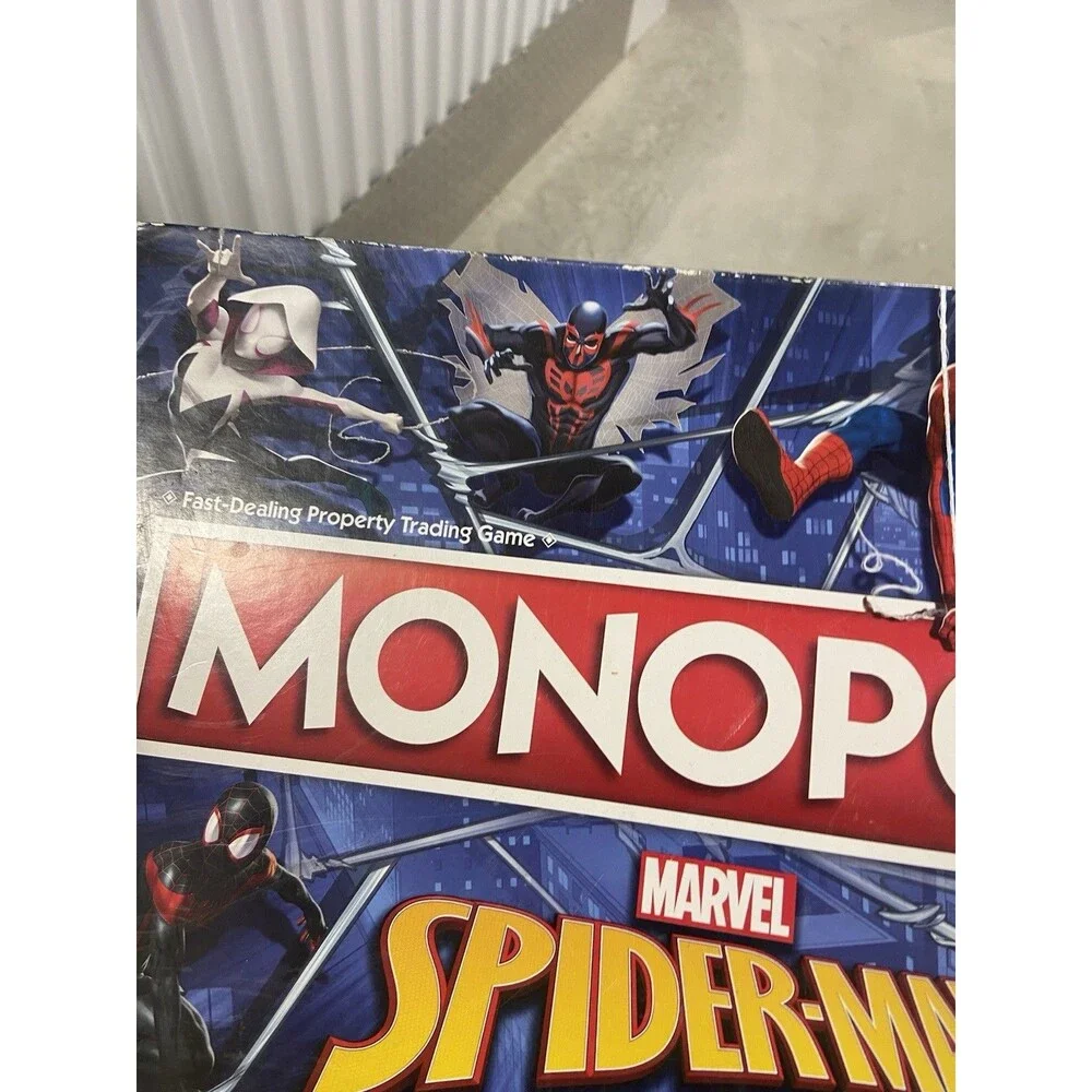 Monopoly Marvel Spider-Man Edition Board Game Hasbro 2021 Bundle Action